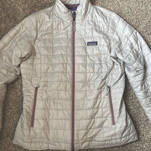 Patagonia Nano Jacket ~ Silver/ Purple ~ Large
